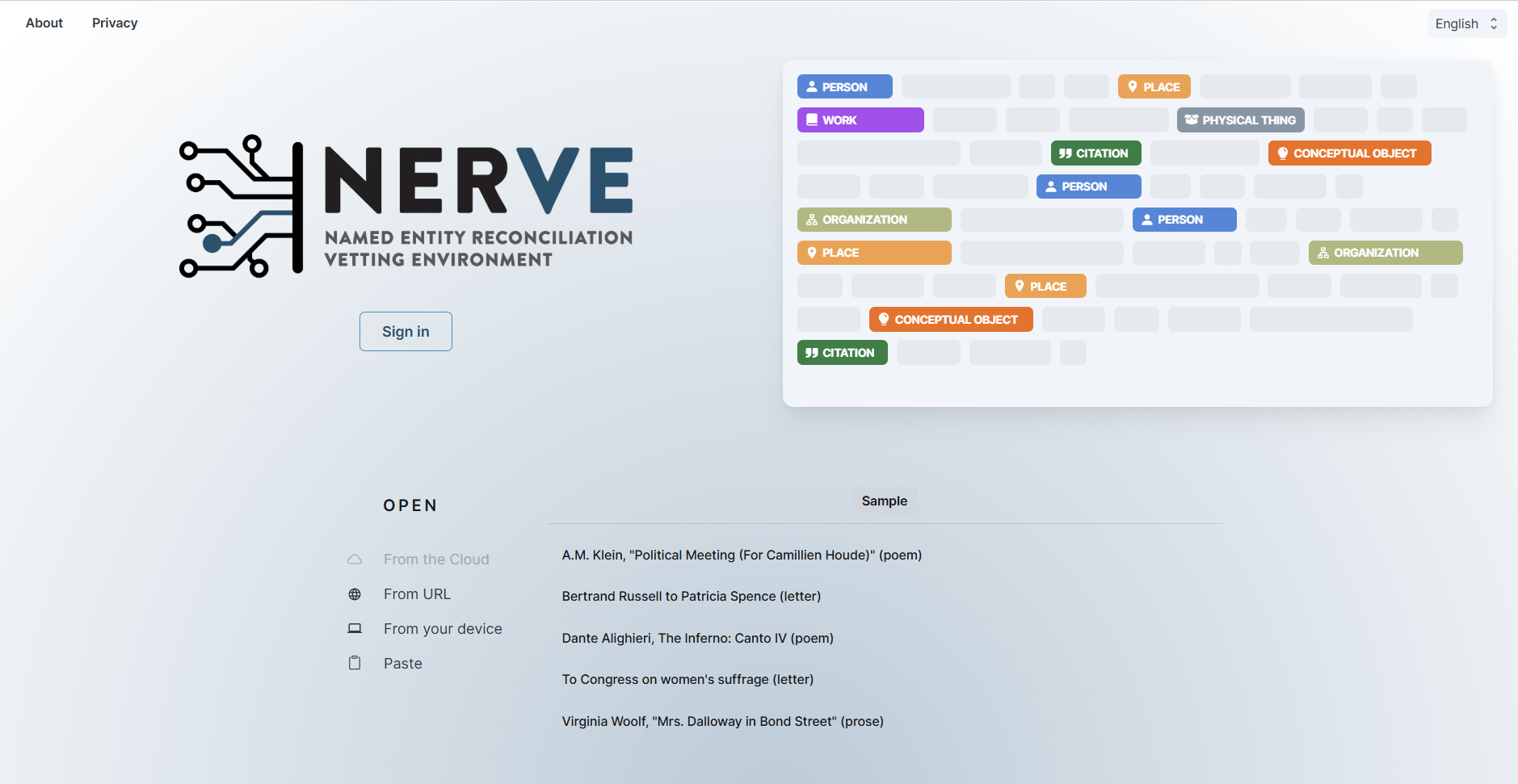 alt="Nerve Main Page"
